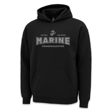 Load image into Gallery viewer, Marines Granddaughter Hood (Black)