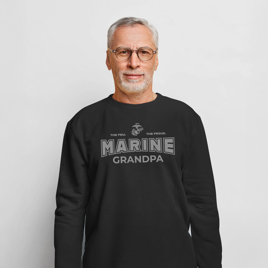 Marines Grandpa Crewneck (Black)