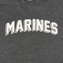 Load image into Gallery viewer, Marines Ladies Distressed Arch Hood (Washed Black)
