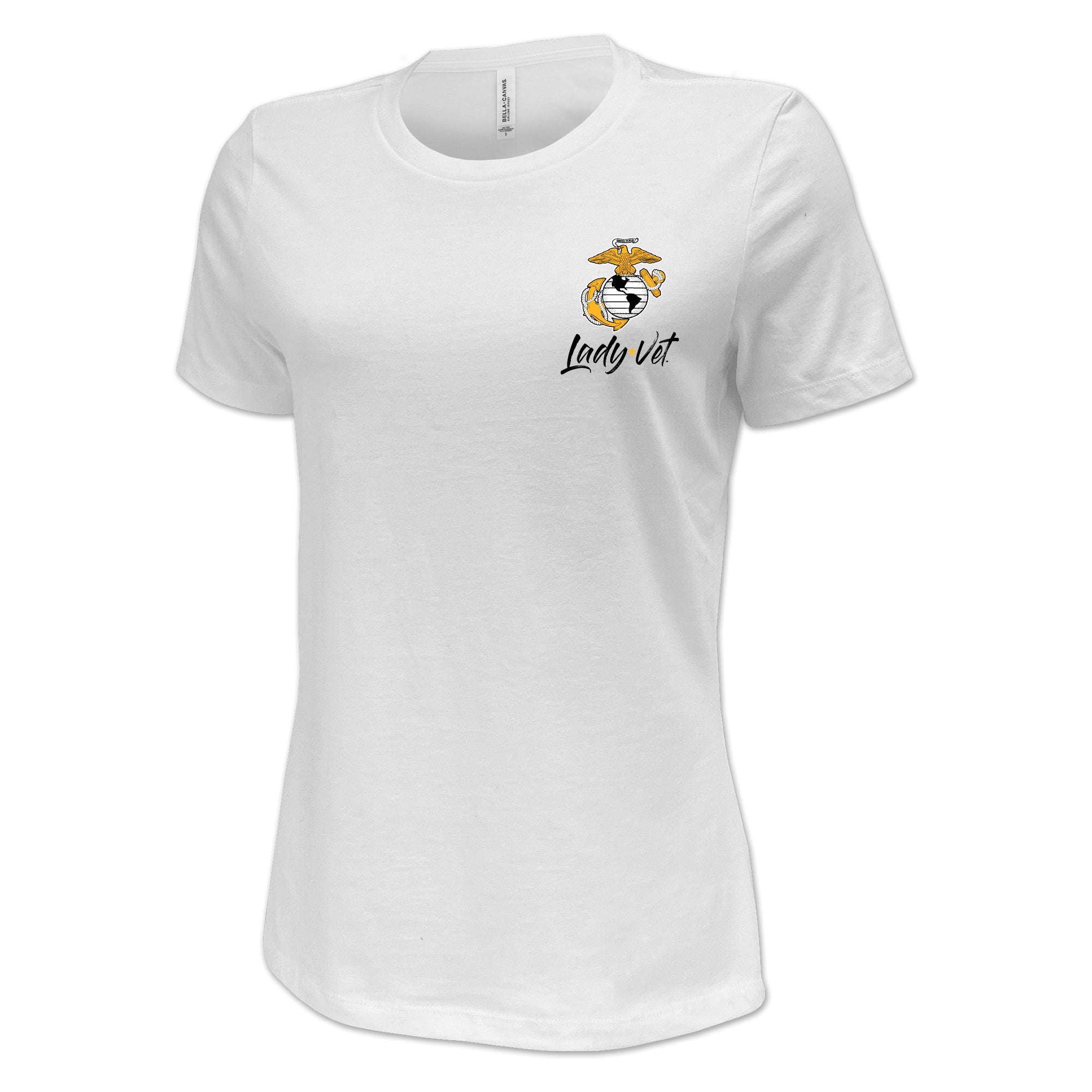 Marines Lady Vet Left Chest Logo T-Shirt