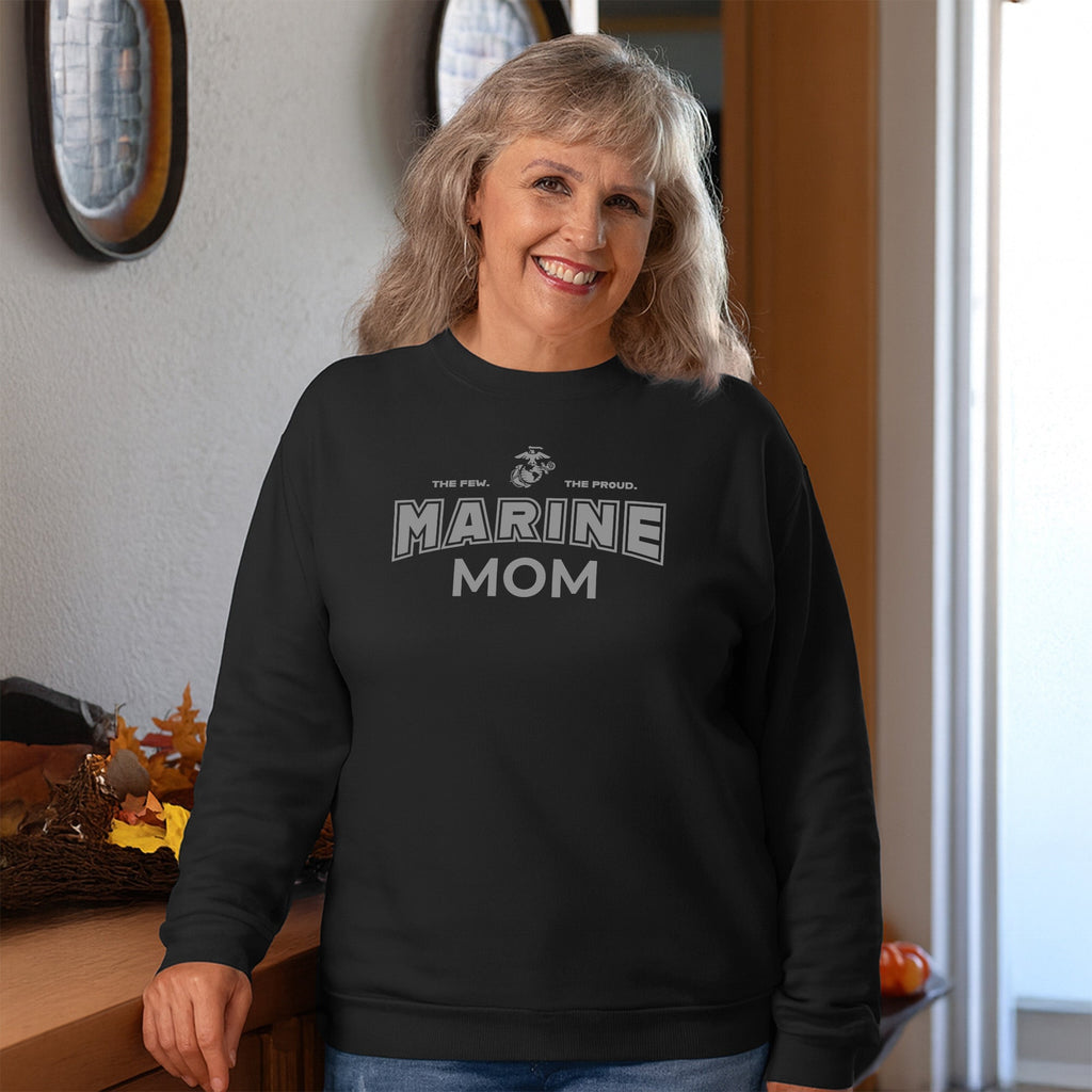 Marines Mom Crewneck (Black)