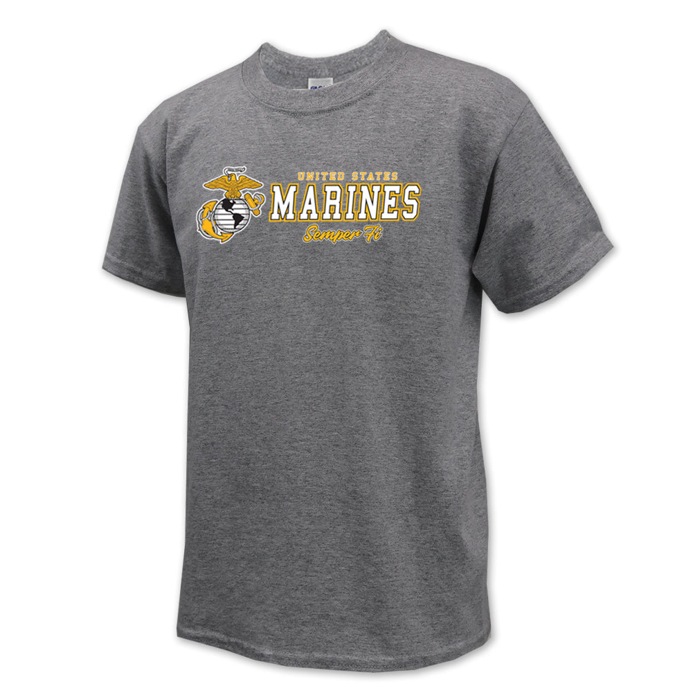 Pick Your Design Marines Youth T-Shirt (Grey)