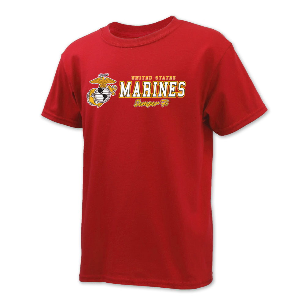 Pick Your Design Marines Youth T-Shirt (Red)