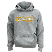 Load image into Gallery viewer, Pick Your Design Marines Youth Hooded Sweatshirt (Grey)