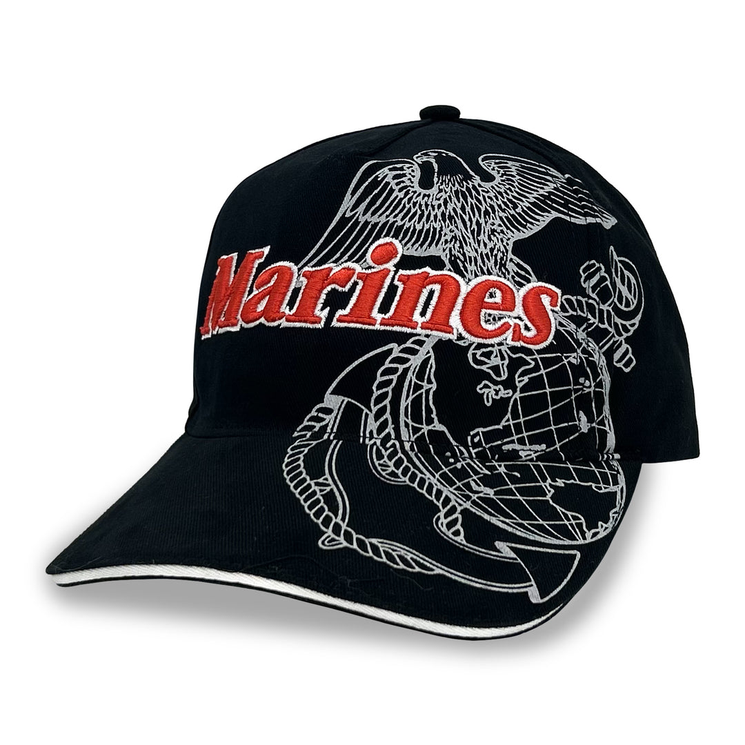 Marines Side Bill Hat (Black)