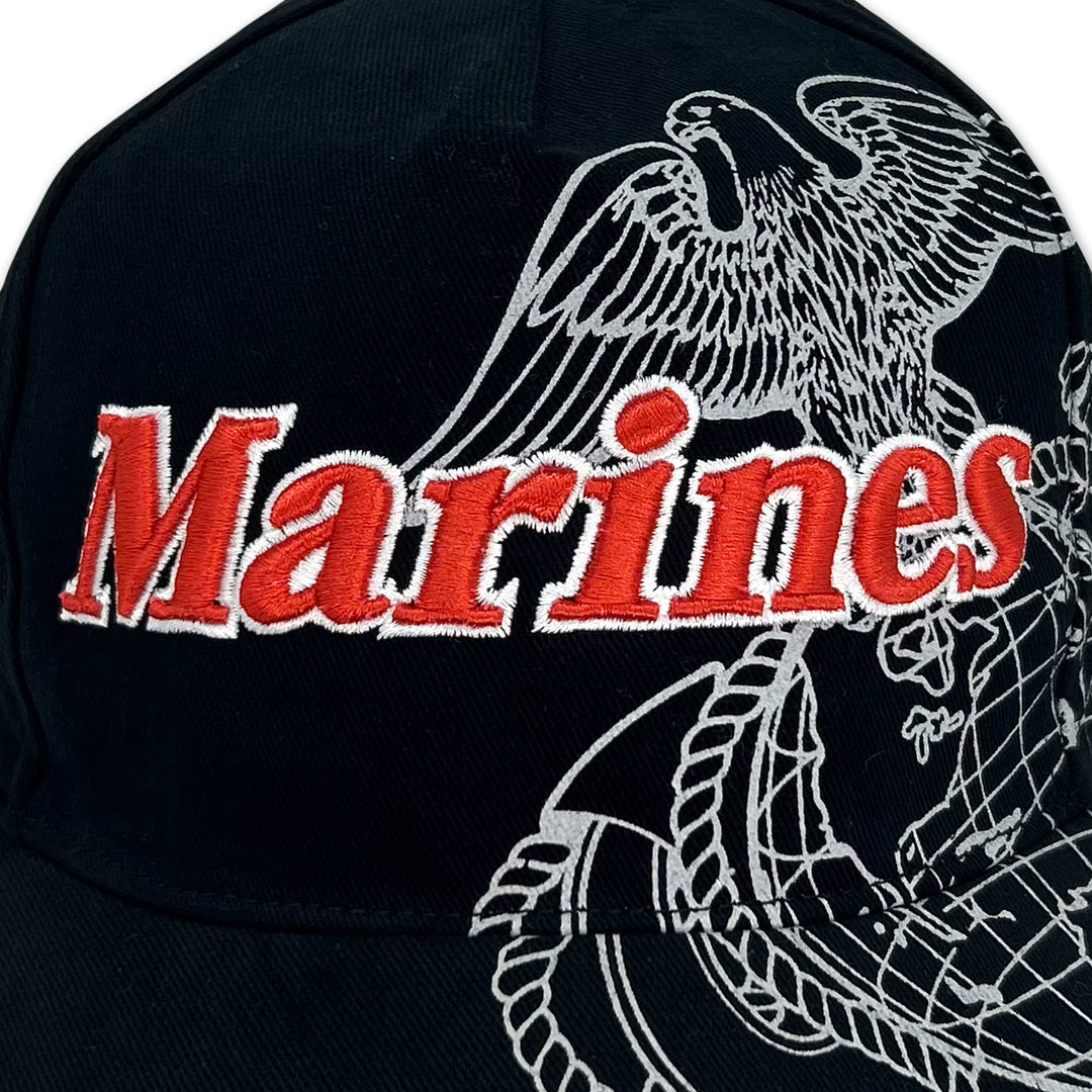 Marines Side Bill Hat (Black)