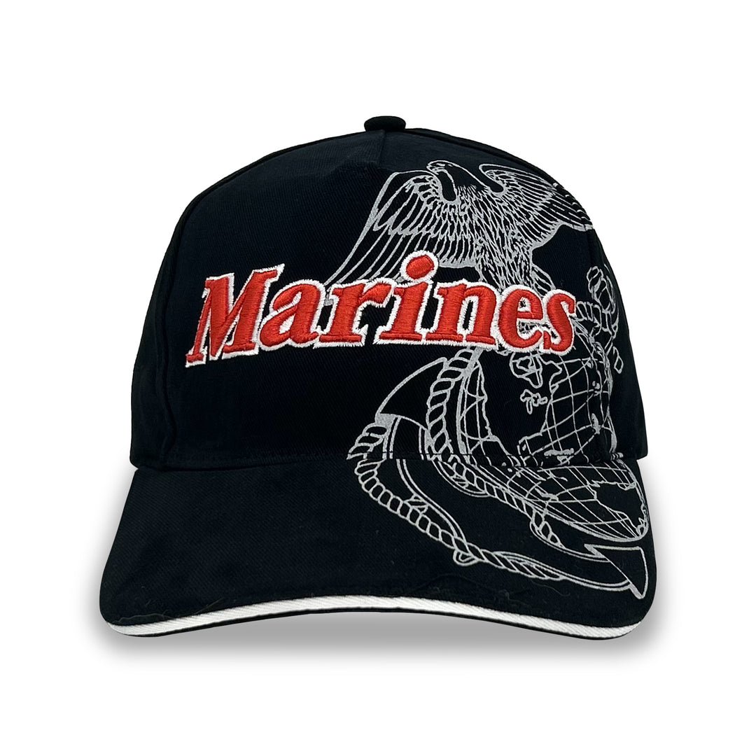Marines Side Bill Hat (Black)