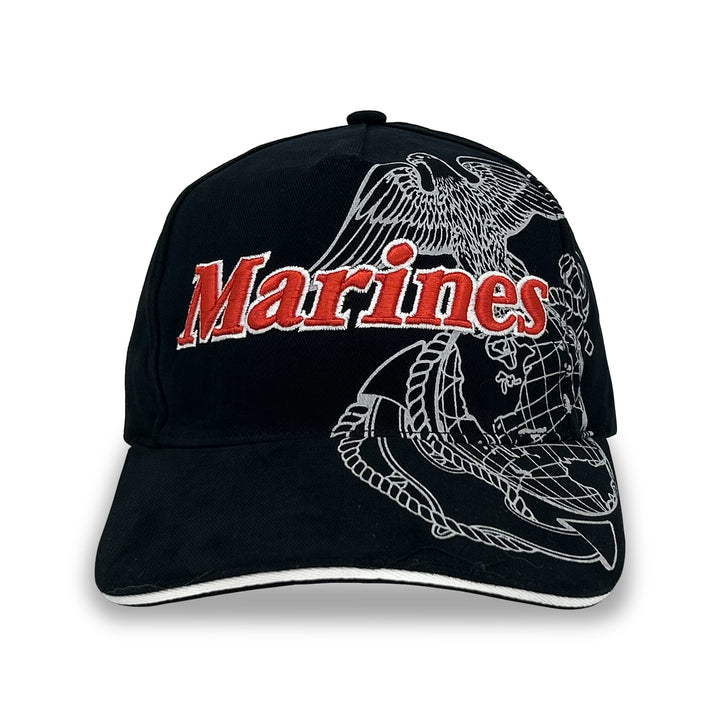 Marines Side Bill Hat (Black)