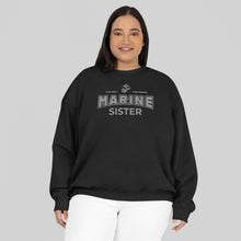 Load image into Gallery viewer, Marines Sister Crewneck (Black)