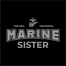 Load image into Gallery viewer, Marines Sister Ladies T-Shirt (Black)