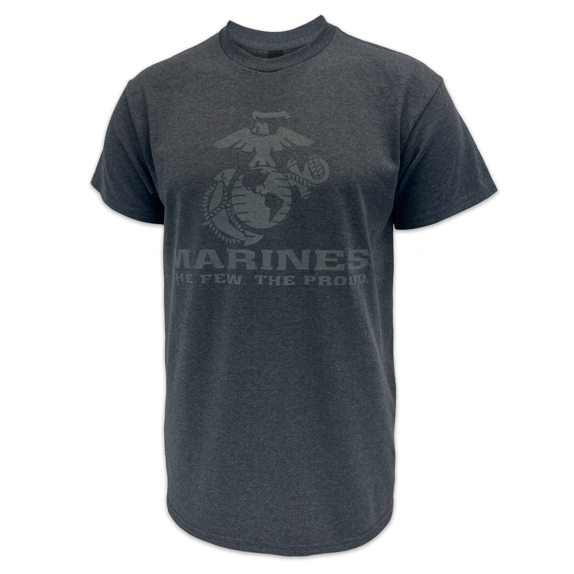 Marines Reflective Logo T-Shirt (Charcoal)