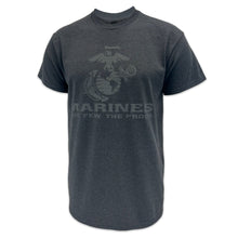 Load image into Gallery viewer, Marines Reflective Logo T-Shirt (Charcoal)