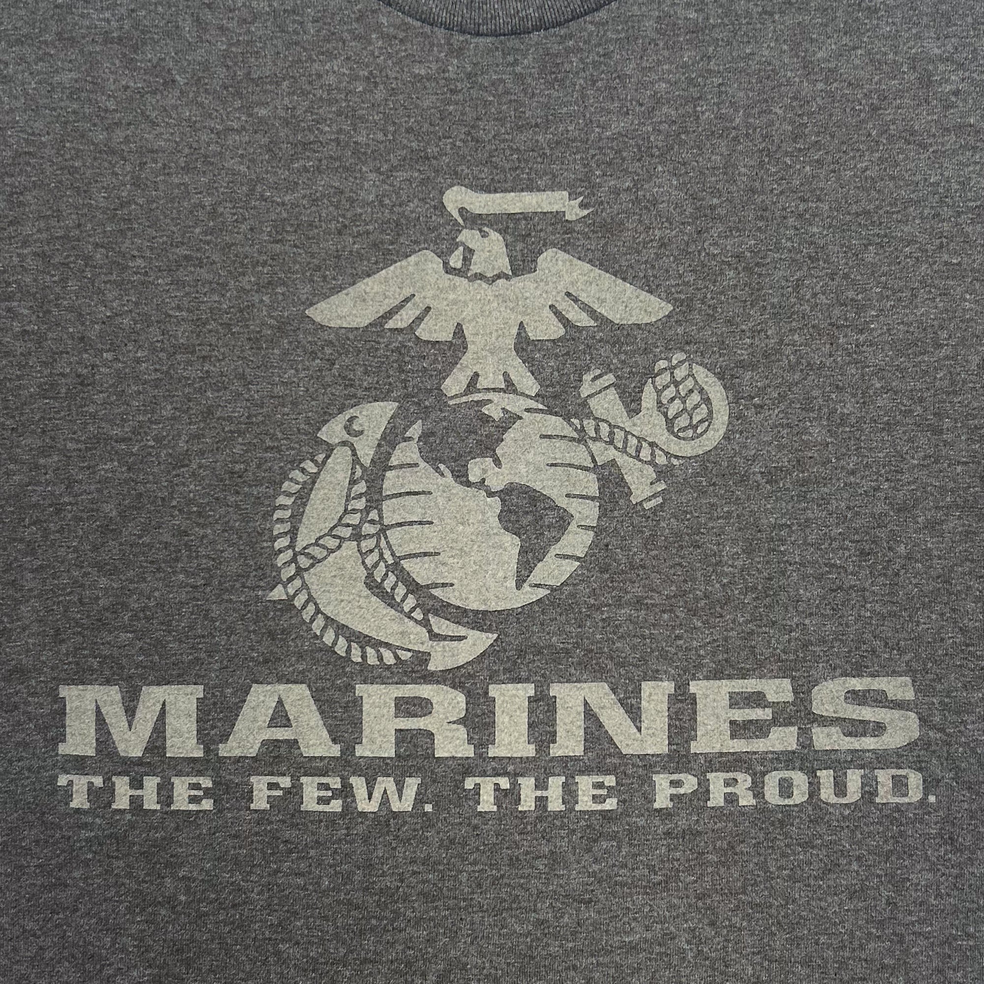 Marines Reflective Logo T-Shirt (Charcoal)