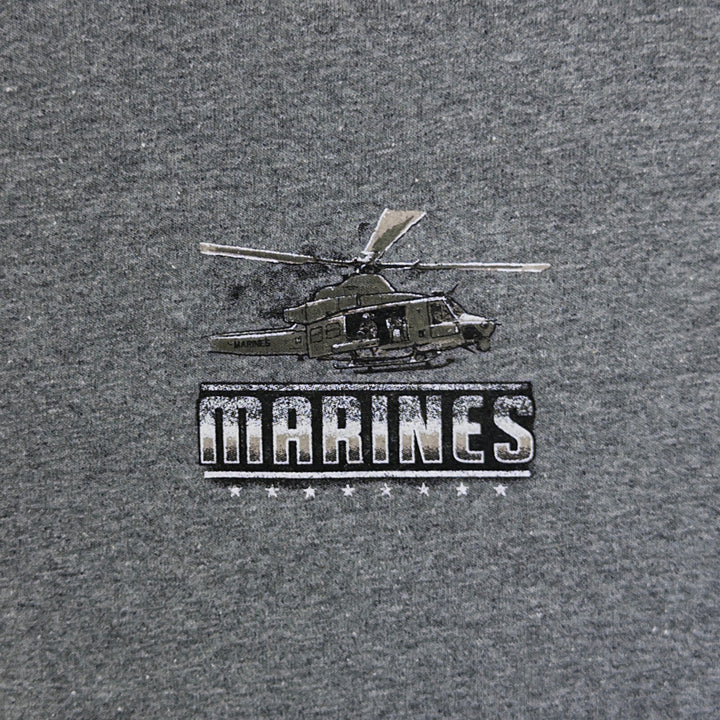 Marines These Colors Don't Run Flag T-Shirt (Graphite)