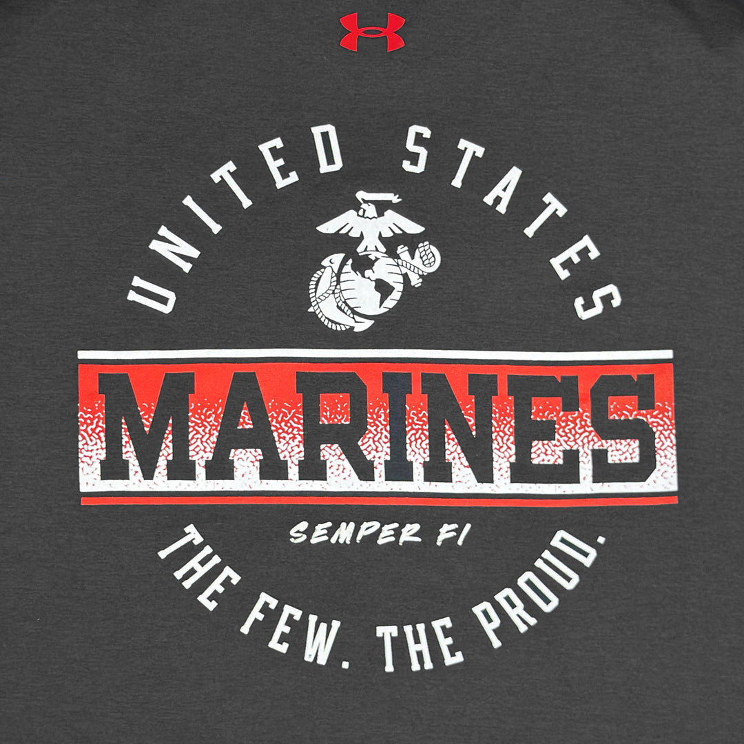 Marines Under Armour Motion Long Sleeve Tee (Black)