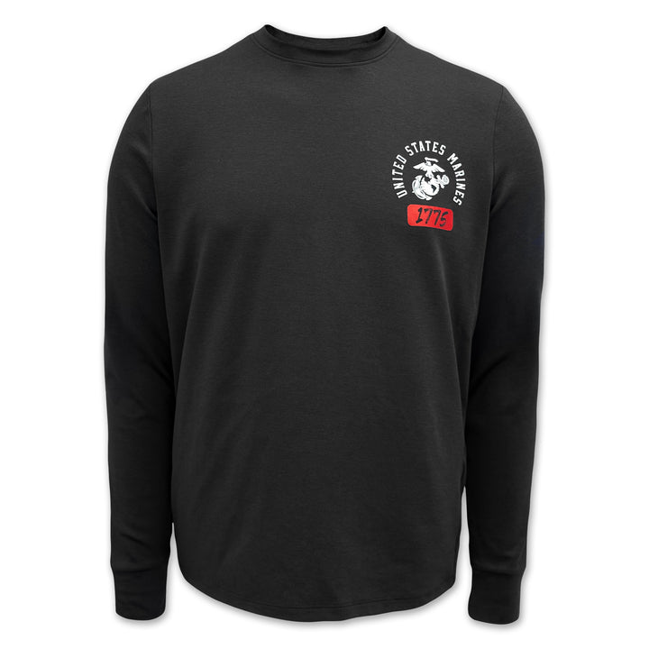 Marines Under Armour Motion Long Sleeve Tee (Black)