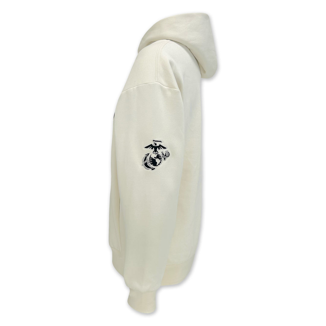 Marines Under Armour Icon Fleece Hood (Stone)