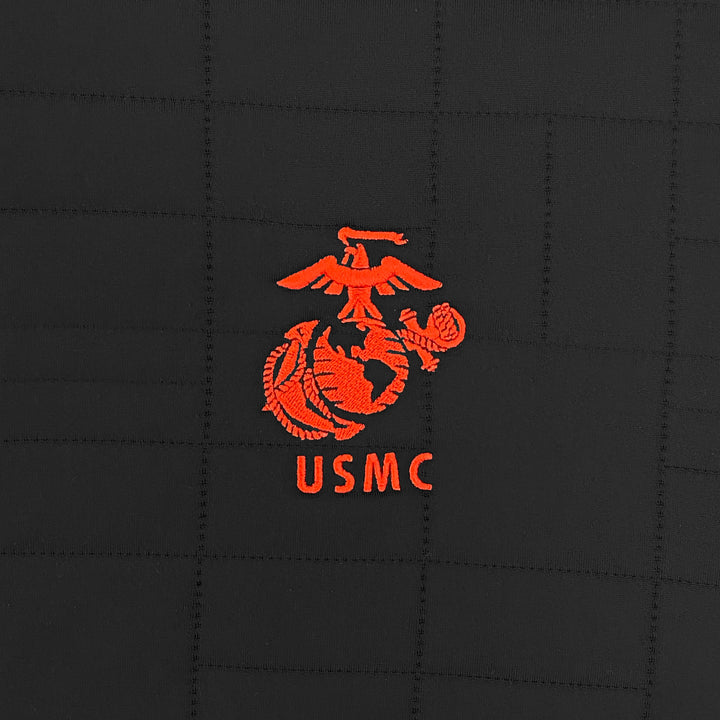 Marines Under Armour Quilted 1/4 Zip Pullover (black)