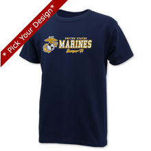 Load image into Gallery viewer, Pick Your Design Marines Youth T-Shirt
