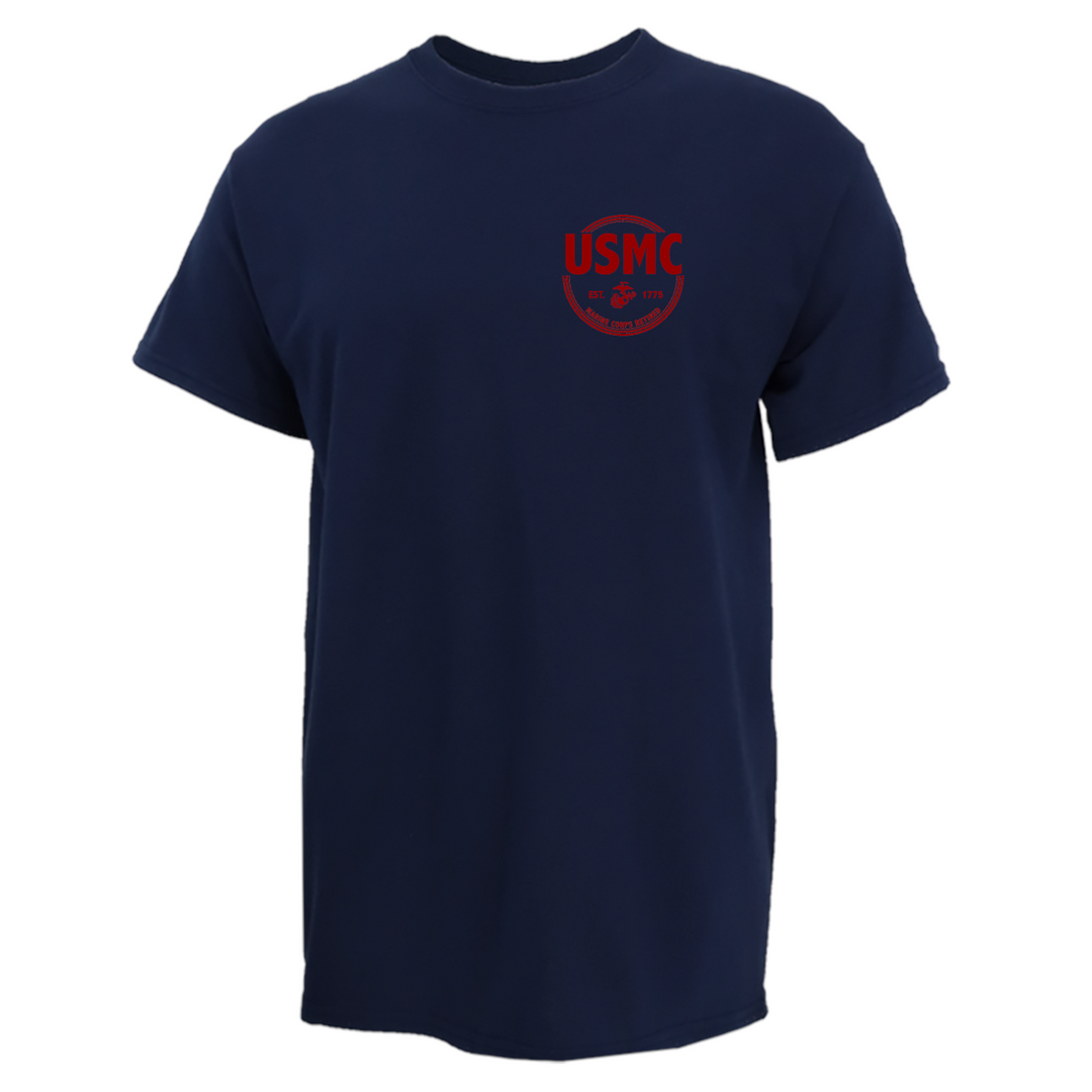 Marines Retired T-Shirt (navy)