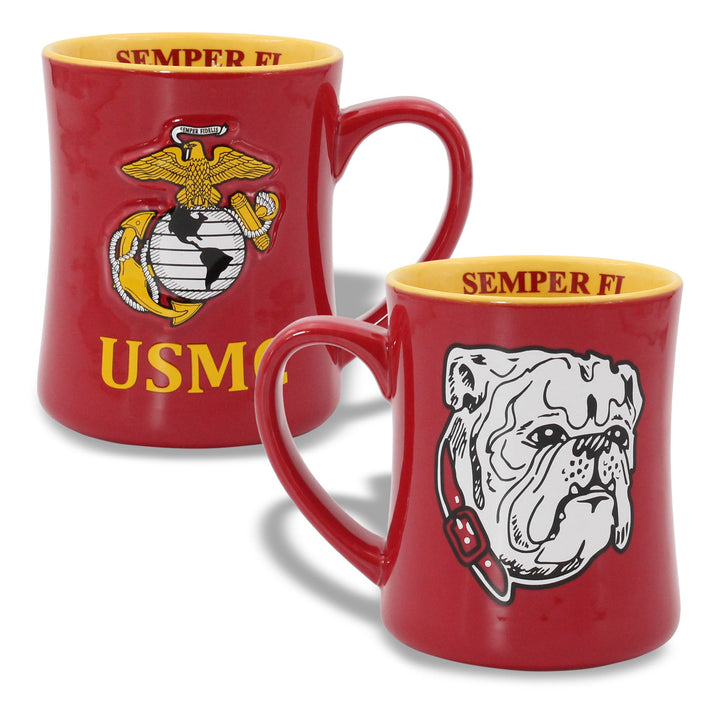 Marines Bulldog Mug (Red)
