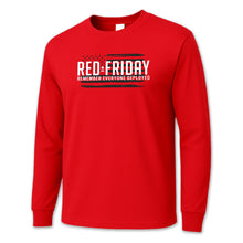 Load image into Gallery viewer, RED Friday Full Chest Long Sleeve T-Shirt (Red)