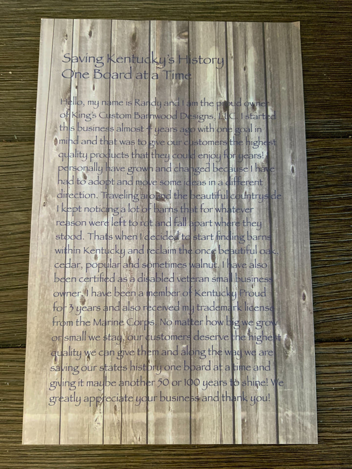 Tun Tavern Barnwood Flag (Small)*