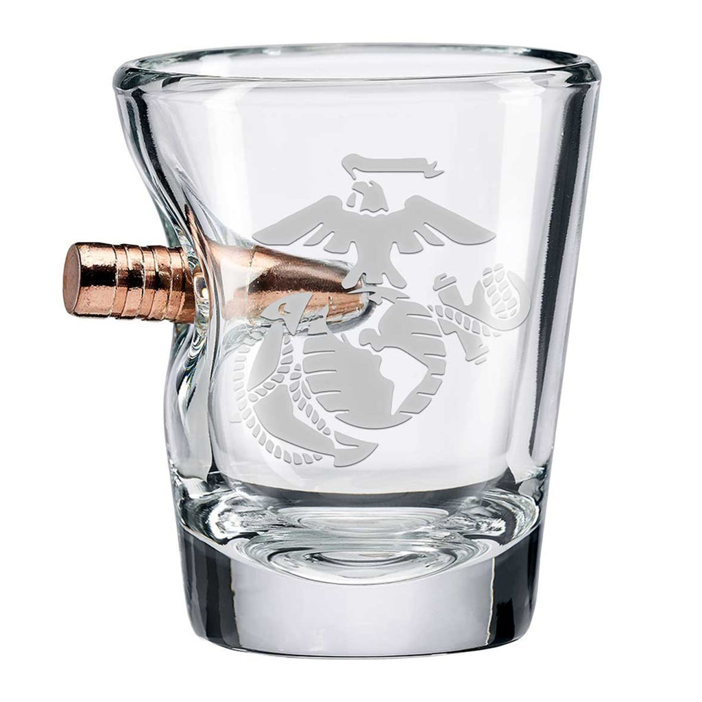 Marines EGA 308 Bullet 2oz Shot Glass