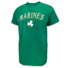 Load image into Gallery viewer, Marines Distressed Shamrock T-Shirt (Kelly Green)