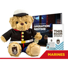 Load image into Gallery viewer, Sleeptight Marine Dress Blue Bear &amp; Storybook