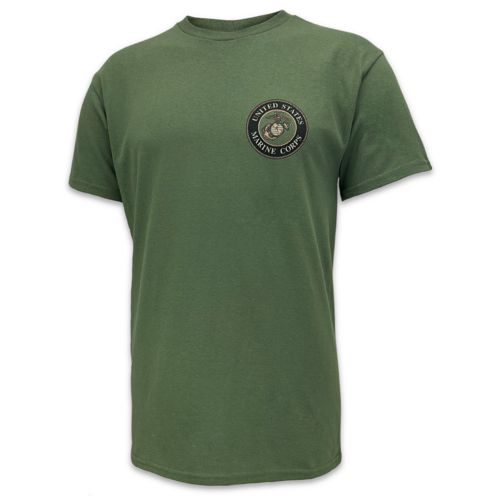 Marines Camo Flag T-Shirt (OD Green)