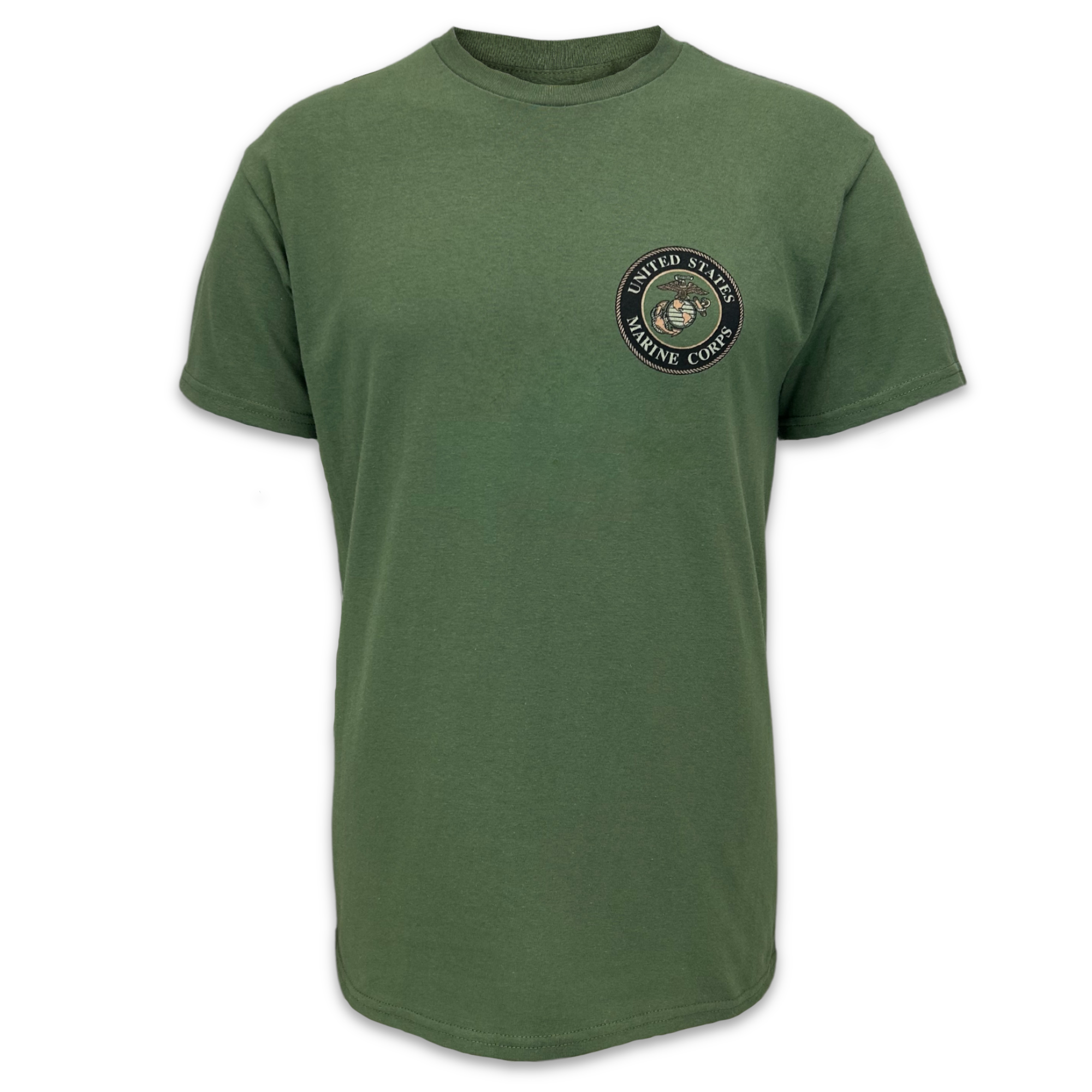 Marines Camo Flag T-Shirt (OD Green)