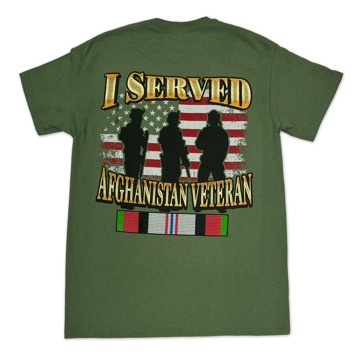 I Served Afghanistan Veteran T-Shirt (OD Green)