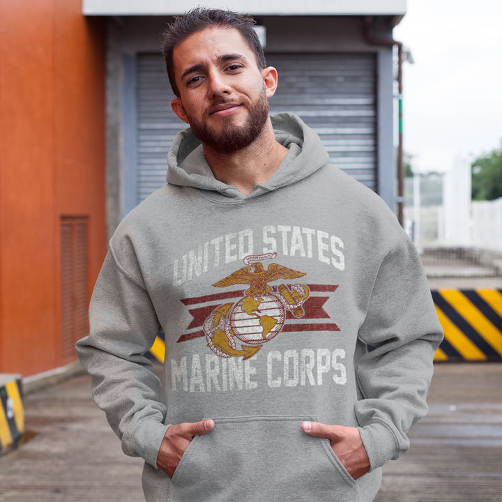 Marines Vintage Basic Hood (Grey)
