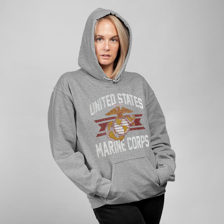 Marines Vintage Basic Hood (Grey)