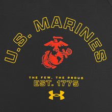 Load image into Gallery viewer, Marines Under Armour The Few The Proud Rival Fleece Hood (Black)