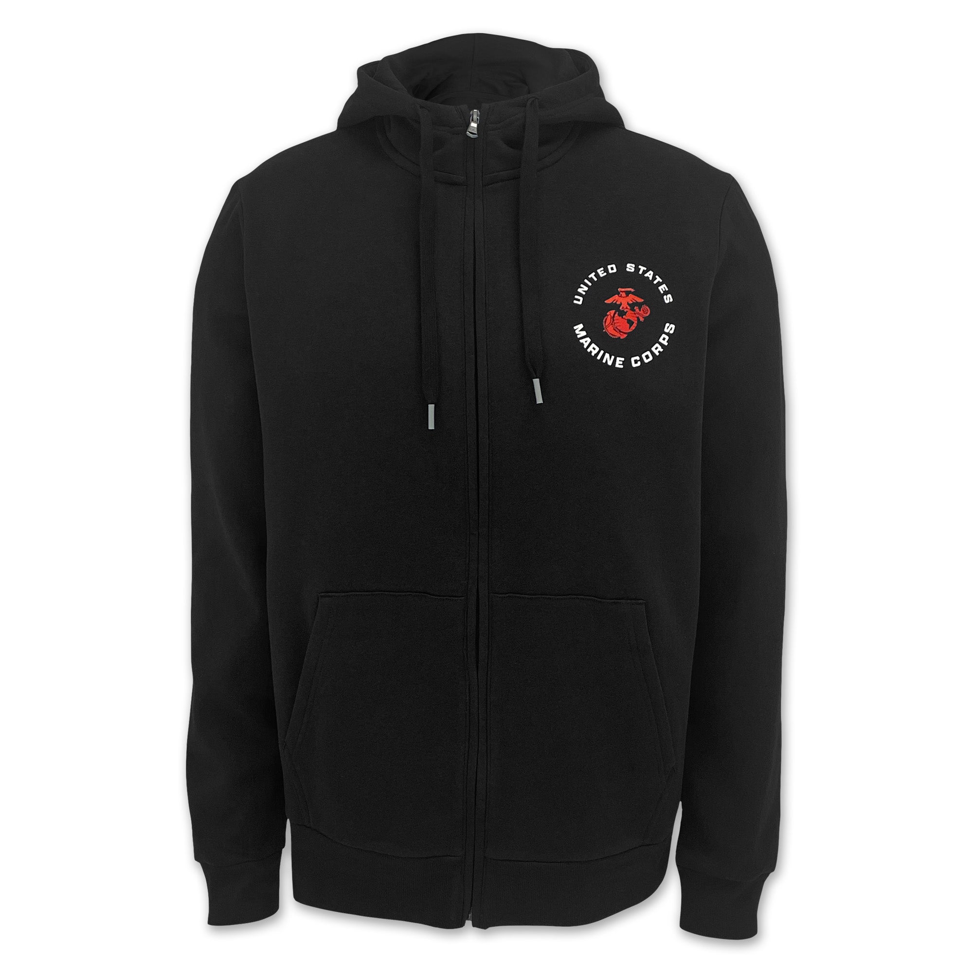 United States Marines EGA Rival Full Zip (Black)