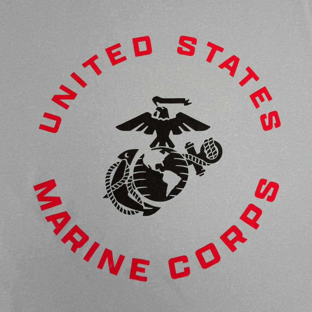 United States Marines EGA Under Armour Tech T-Shirt (Grey)
