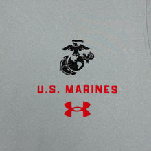 Load image into Gallery viewer, United States Marines EGA Under Armour Tech Long Sleeve T-Shirt (Grey)