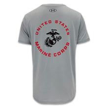 Load image into Gallery viewer, United States Marines EGA Under Armour Tech T-Shirt (Grey)