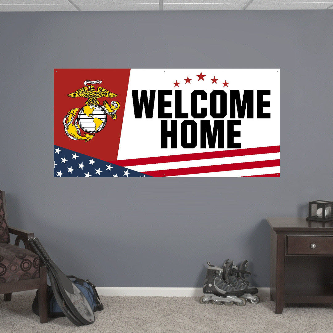 Marines Welcome Home Sign (White)*