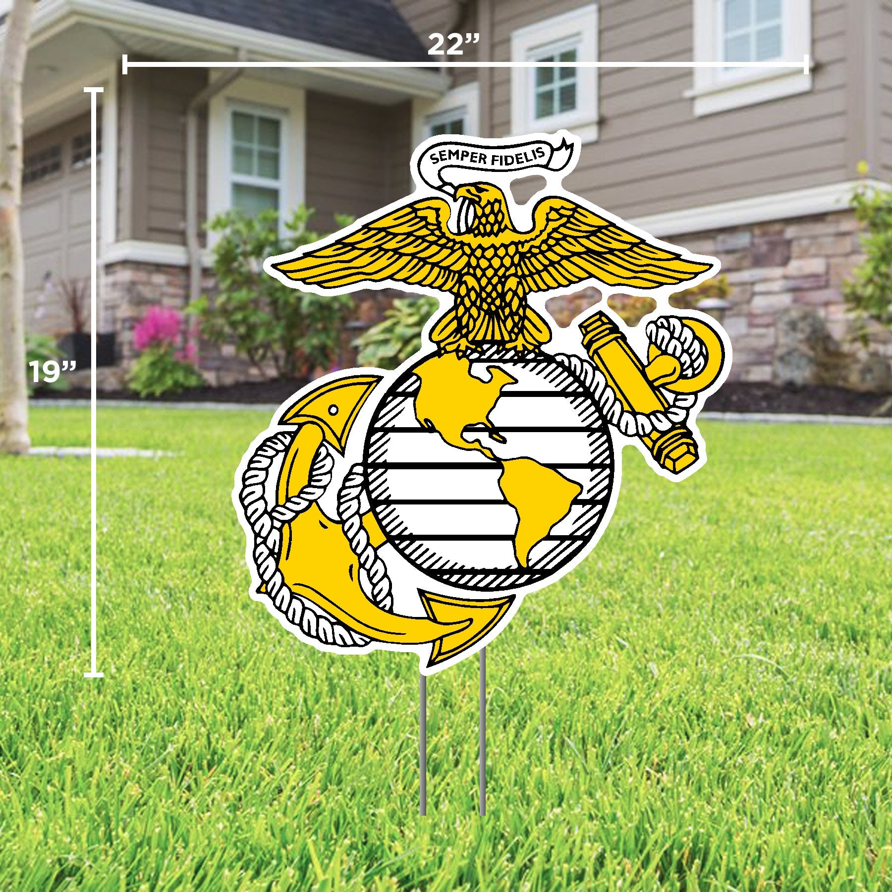 Ega Sign Marines EGA Lawn Sign* – Marines Gear