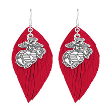 Load image into Gallery viewer, U.S. Marines Boho Earrings