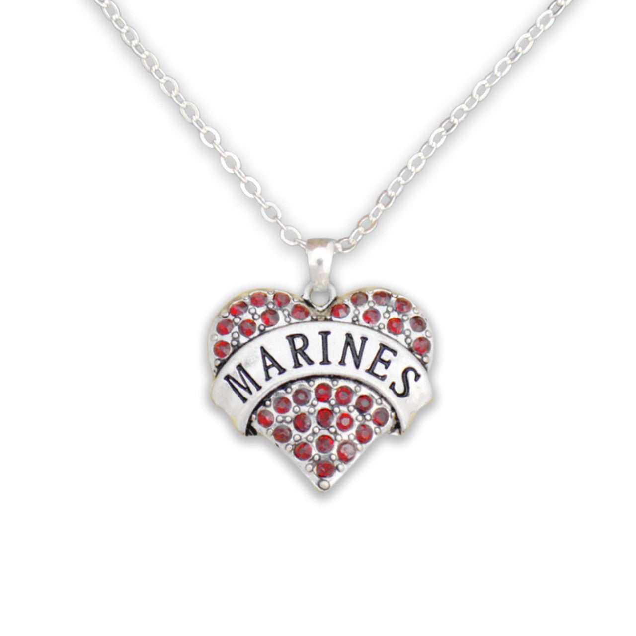 U.S. Marines Heart Necklace