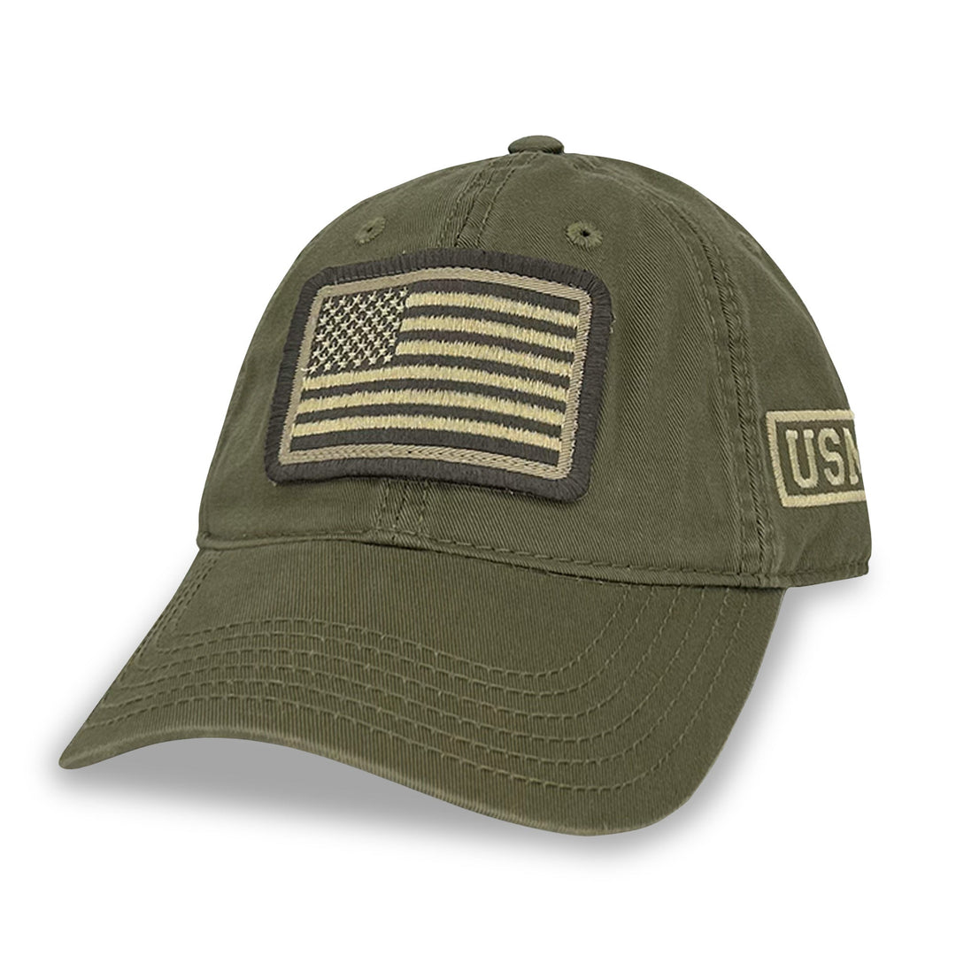 USMC Patch Flag Hat (Moss)