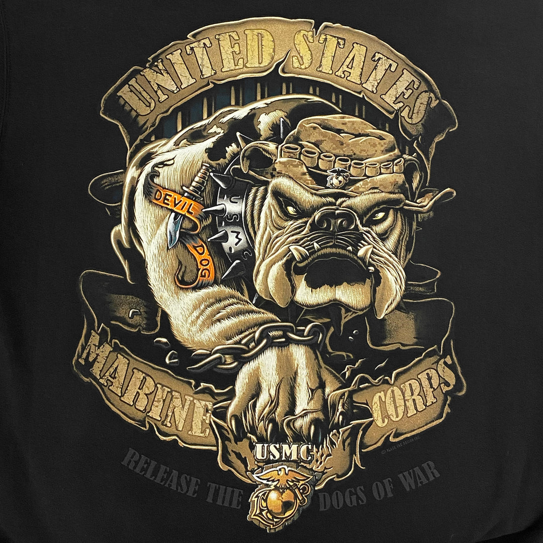 USMC Release The Dogs Of War Hood (Black)