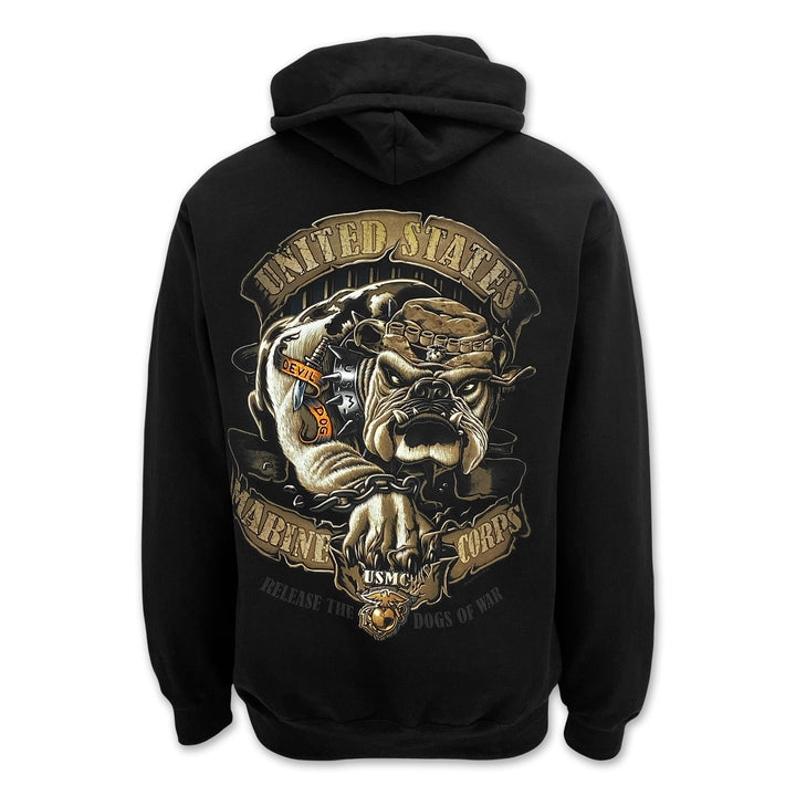 USMC Release The Dogs Of War Hood (Black)