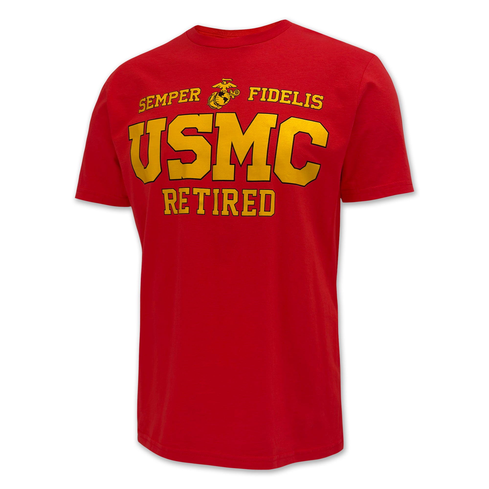 USMC Retired T-Shirt (Red) – Marines Gear