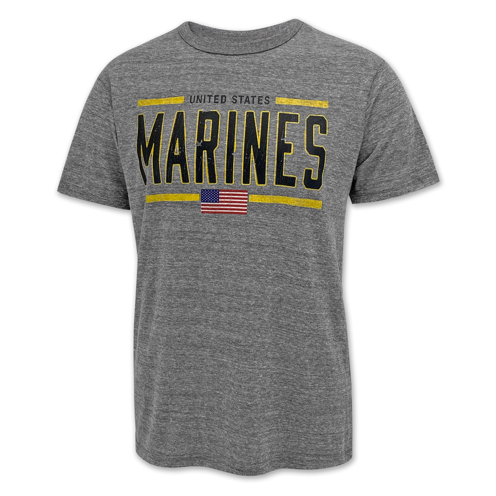 United States Marines Flag Vintage T-Shirt (Grey) – Marines Gear