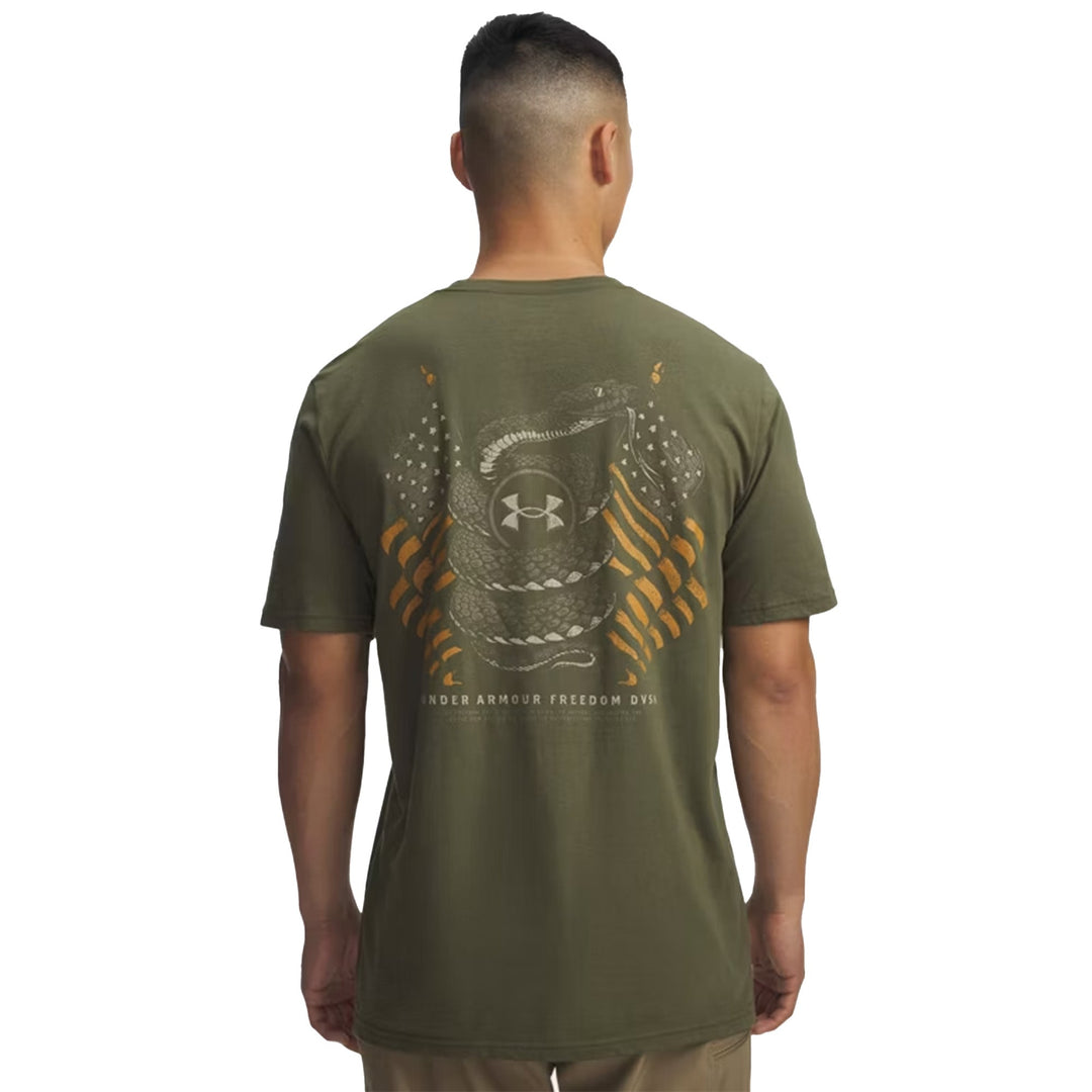 Under Armour Freedom Snake Flag T-Shirt (OD Green)